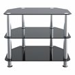 AVF Transitional Steel and Glass TV Stand for up to 32