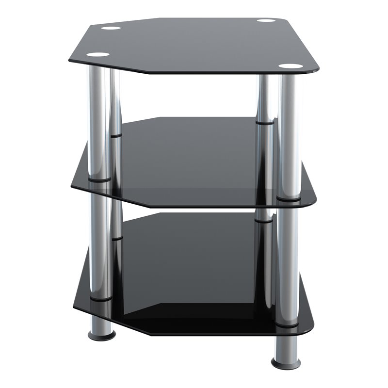 AVF Transitional Steel and Glass TV Stand for up to 32