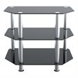 AVF Transitional Steel and Glass TV Stand for up to 32
