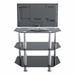 AVF Transitional Steel and Glass TV Stand for up to 32