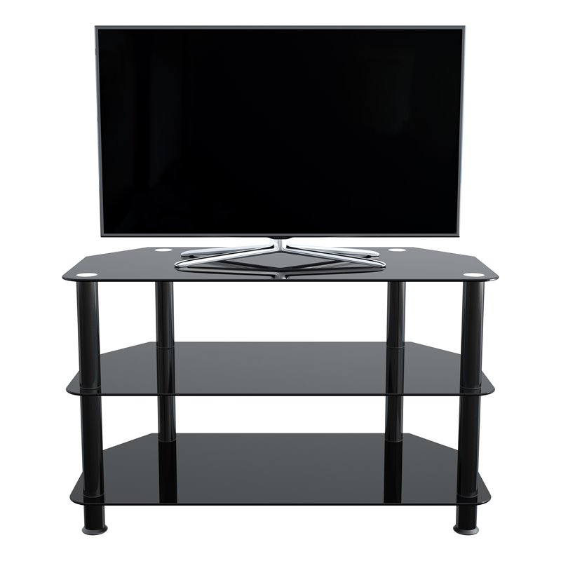 AVF Transitional Steel and Glass TV Stand for up to 42