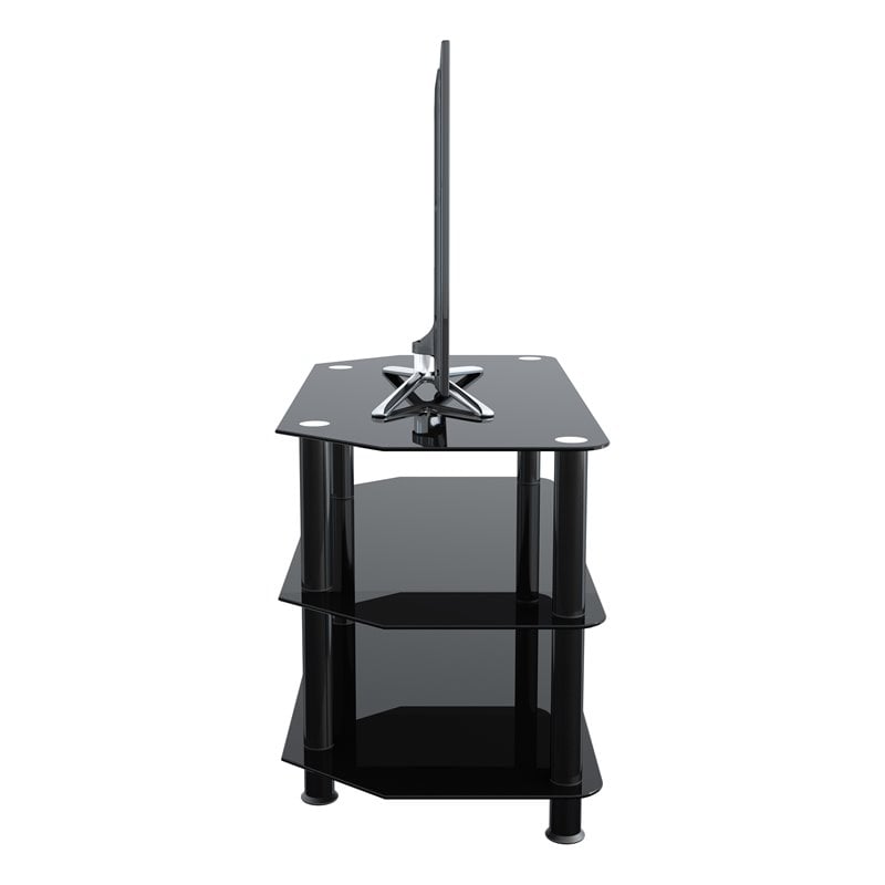 AVF Transitional Steel and Glass TV Stand for up to 42