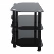 AVF Transitional Steel and Glass TV Stand for 10