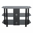 AVF Transitional Steel and Glass TV Stand for 10