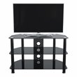 AVF Transitional Steel and Glass TV Stand for 10