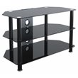 AVF Transitional Steel and Glass TV Stand for 10