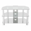 AVF Transitional Steel and Glass TV Stand for 10