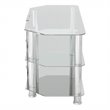 AVF Transitional Steel and Glass TV Stand for 10