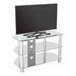 AVF Transitional Steel and Glass TV Stand for 10