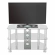 AVF Transitional Steel and Glass TV Stand for 10