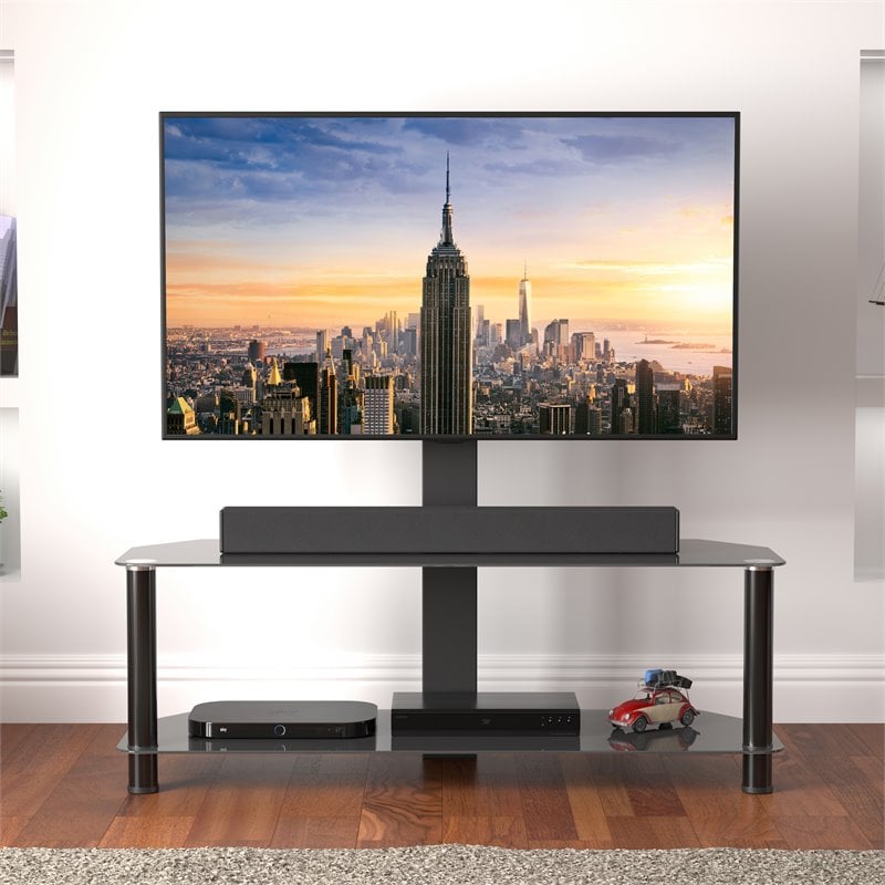 AVF Steel and Glass Stand with TV Mount for TVs up to 65