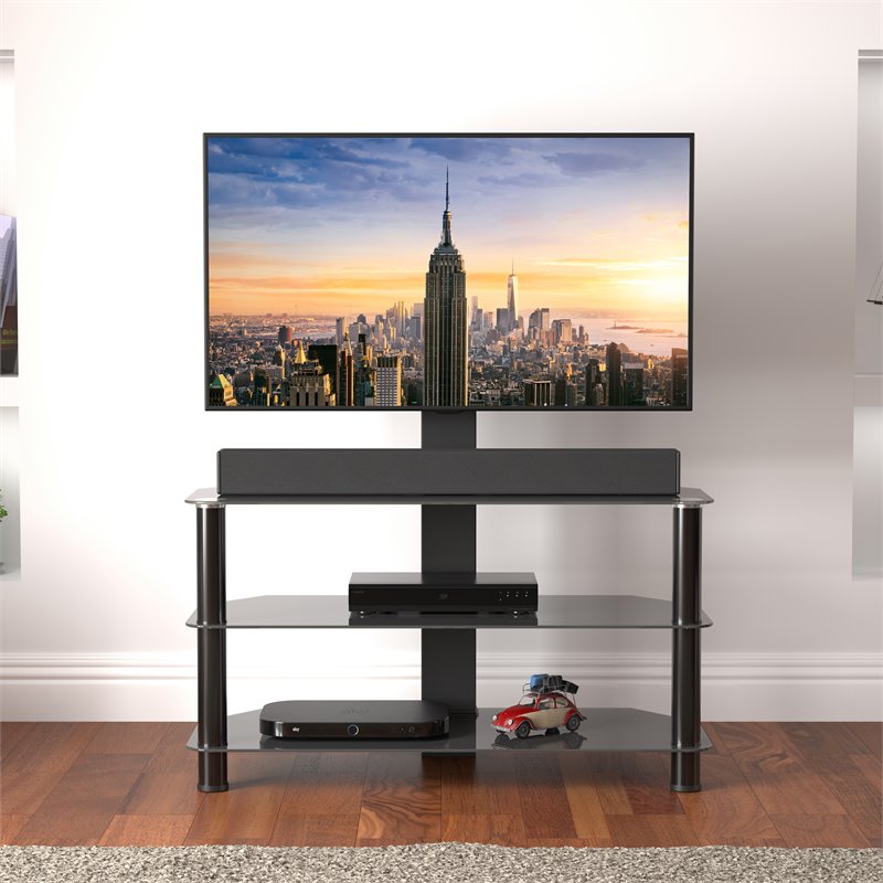 AVF Steel and Glass Stand with TV Mount for TVs up to 60