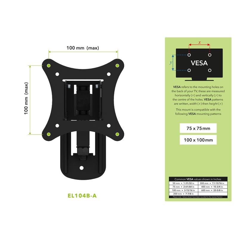 AVF Steel Full Motion Long Extend TV Wall Mount for 12