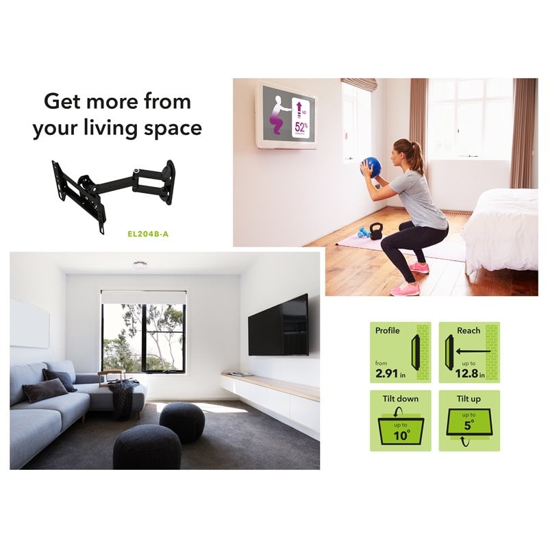 AVF Steel Full Motion Long Extension TV Wall Mount for 25