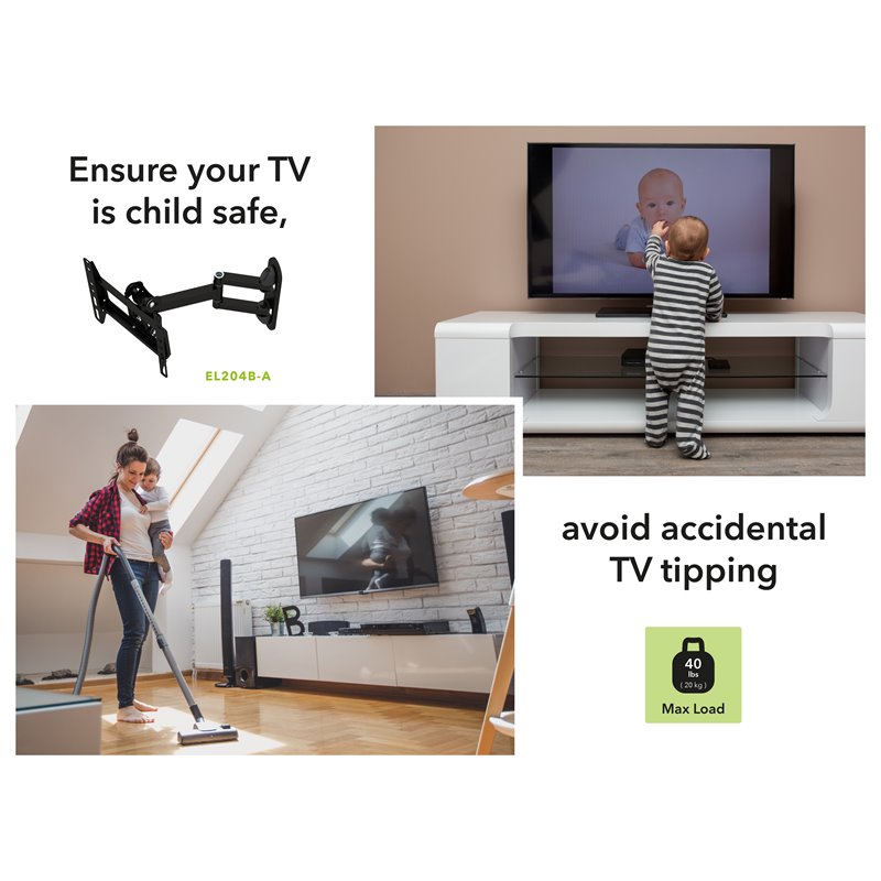 AVF Steel Full Motion Long Extension TV Wall Mount for 25