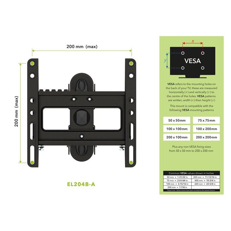 AVF Steel Full Motion Long Extension TV Wall Mount for 25
