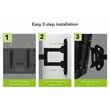 AVF Steel Full Motion Long Extension TV Wall Mount for 25