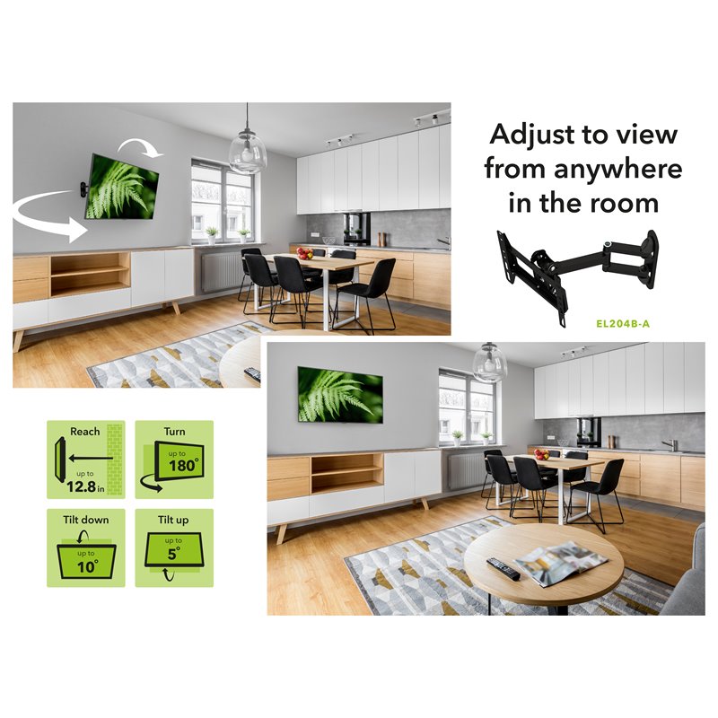 AVF Steel Full Motion Long Extension TV Wall Mount for 25