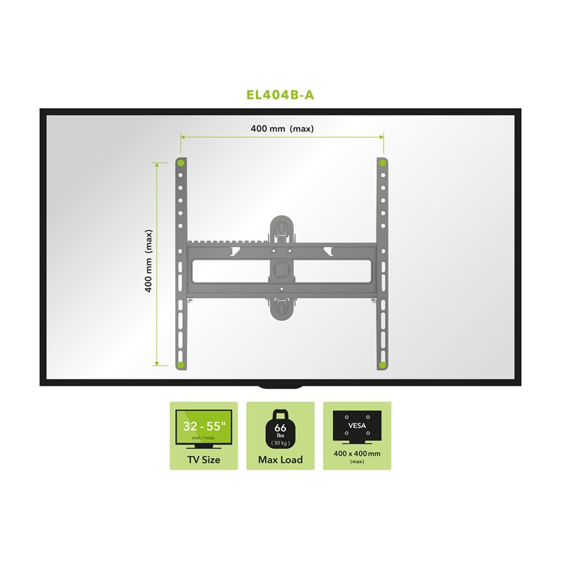 AVF Full Motion Long Extension TV Wall Mount for most 25
