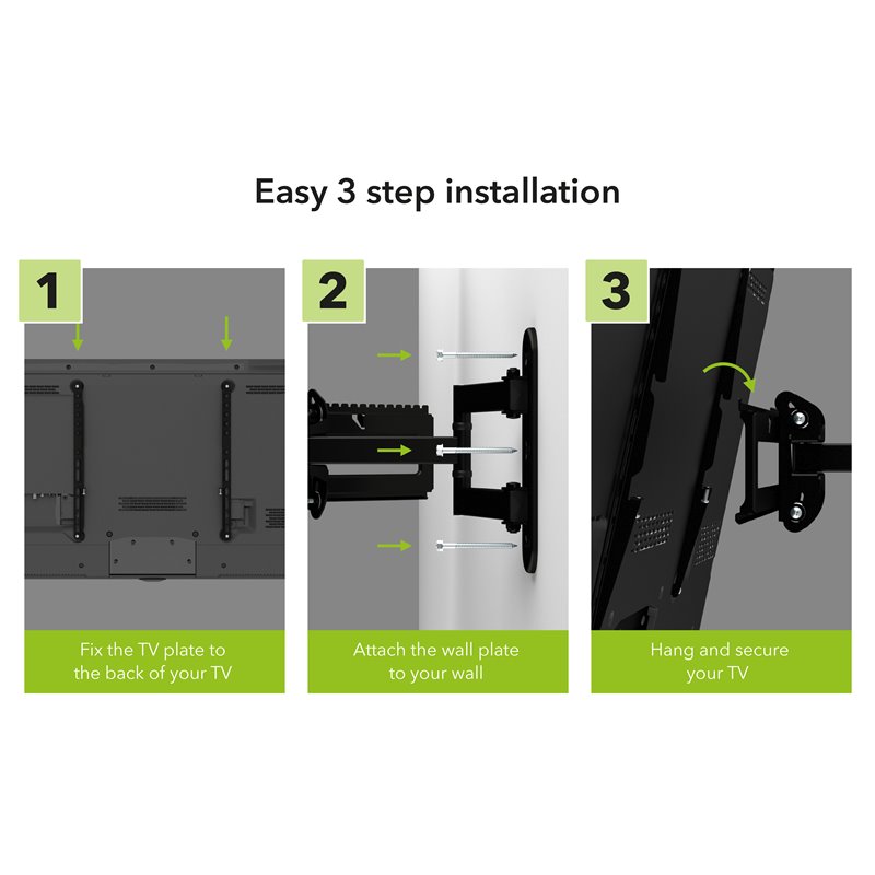 AVF Full Motion Long Extension TV Wall Mount for most 25