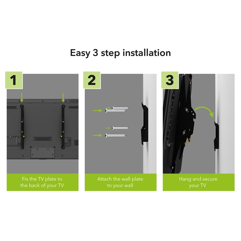 AVF Steel Adjustable Tilt Low Profile TV Mount for 30