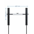 AVF Steel Super Slim TV Wall Mount with Advanced Tilt in Black/Silver