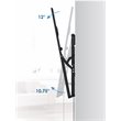 AVF Steel Super Slim TV Wall Mount with Advanced Tilt in Black/Silver