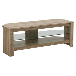 avf wood and glass tv stand for most tvs 27