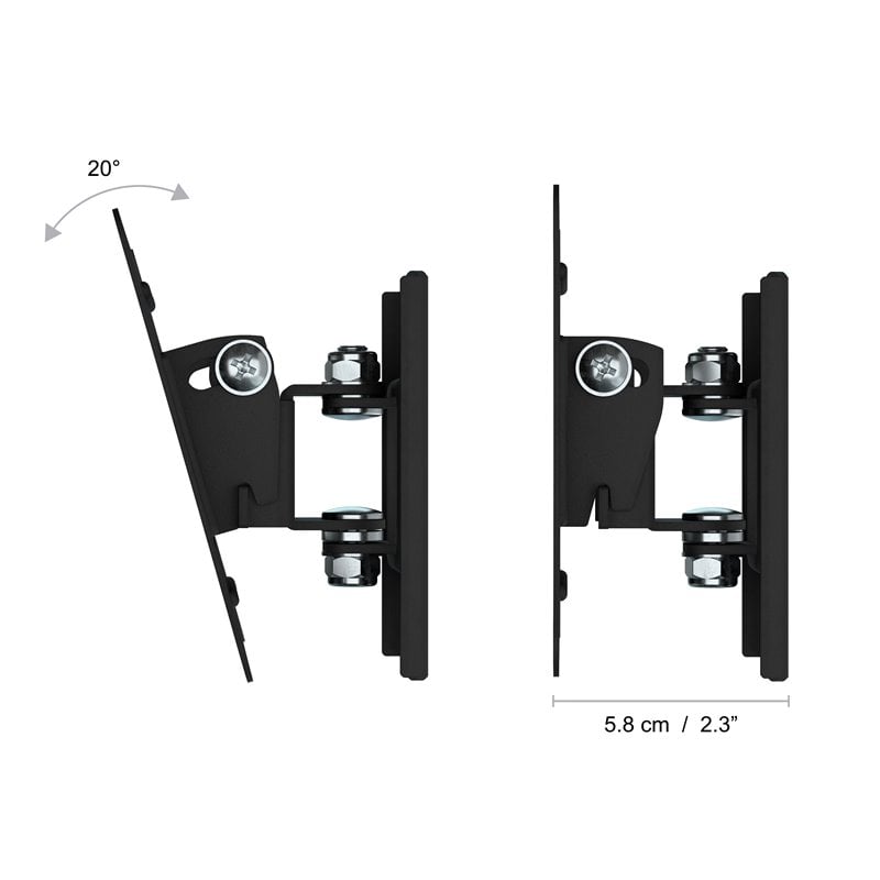AVF Steel Tilt and Turn Monitor Wall Mount for 13