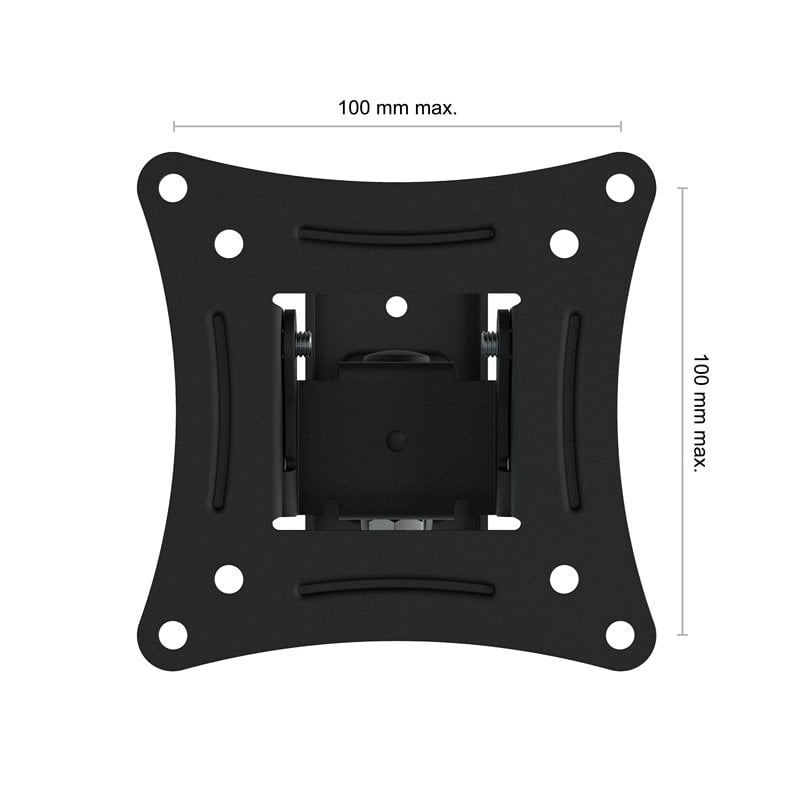 AVF Extendable Tilt and Turn Monitor Wall Mount for 13" to 27" Screens in Black Cymax Business