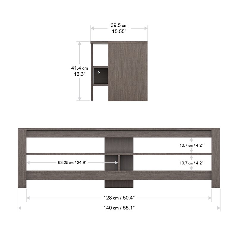 AVF Transitional Wood TV Stand for most TVs 27