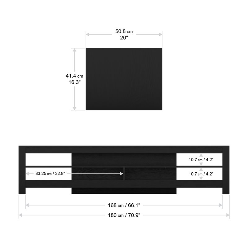 AVF Transitional Wood TV Stand for most TVs 32