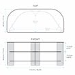 AVF Transitional Wood and Glass Vico TV Stand for TVs up to 55