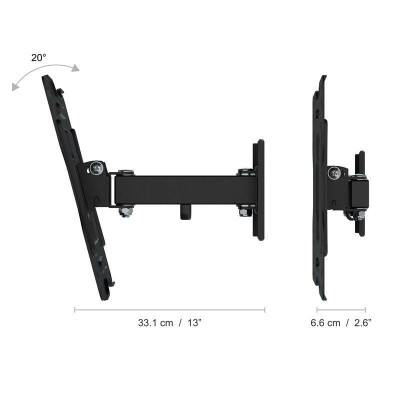AVF Extendable Tilt and Turn Monitor Wall Mount for 13