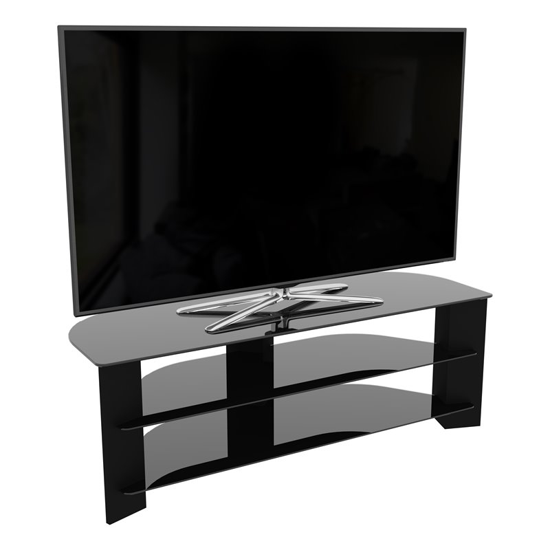 AVF Wood Varano TV Stand with Glass Shelves for TVs up to 65