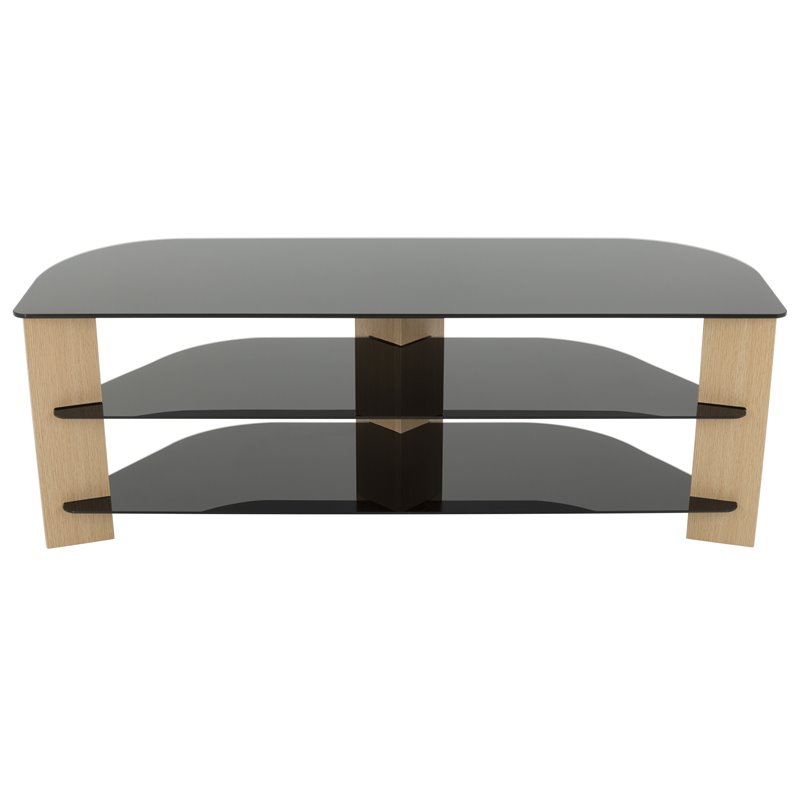 AVF Wood Varano TV Stand with Glass Shelves for TVs up to 65
