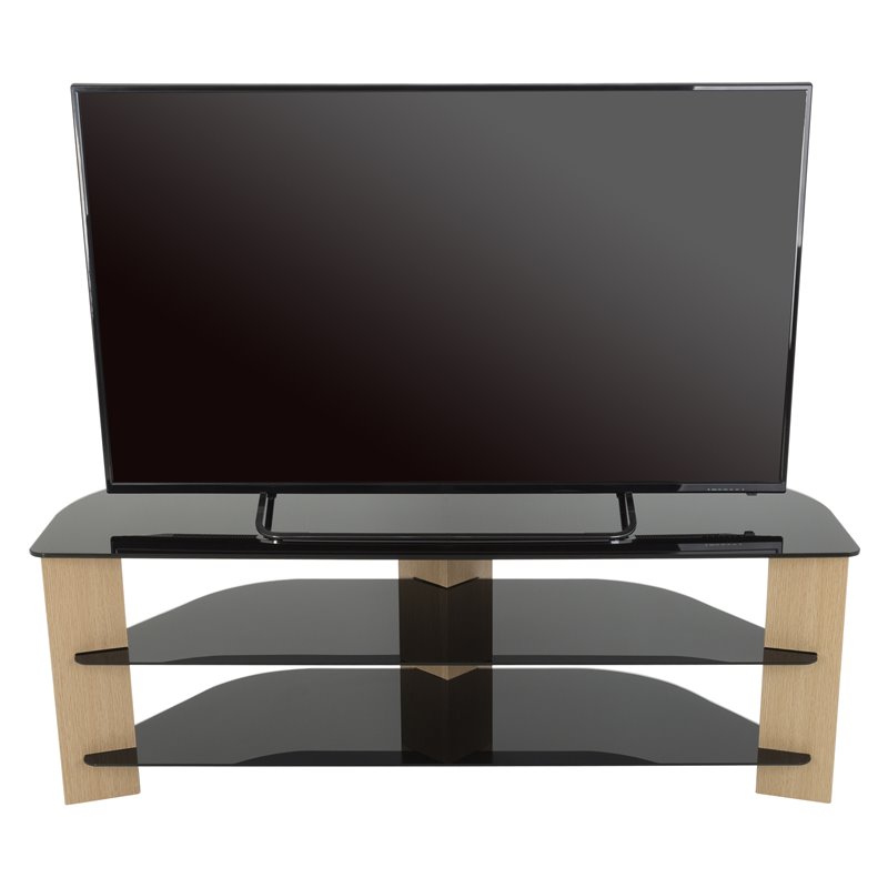 AVF Wood Varano TV Stand with Glass Shelves for TVs up to 65
