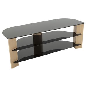 AVF Wood Varano TV Stand with Glass Shelves for TVs up to 65