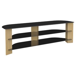 AVF Wood Glass Varano TV Stand with Glass Shelves for TVs 37