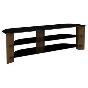AVF Wood Glass Varano TV Stand with Glass Shelves for TVs 37