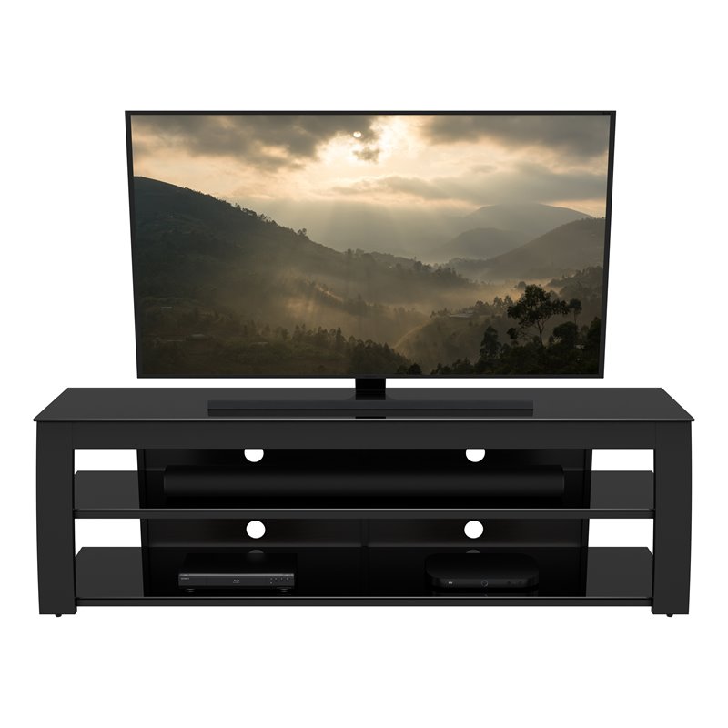 AVF Contemporary Wood Glass Steel TV Stand for TVs 32