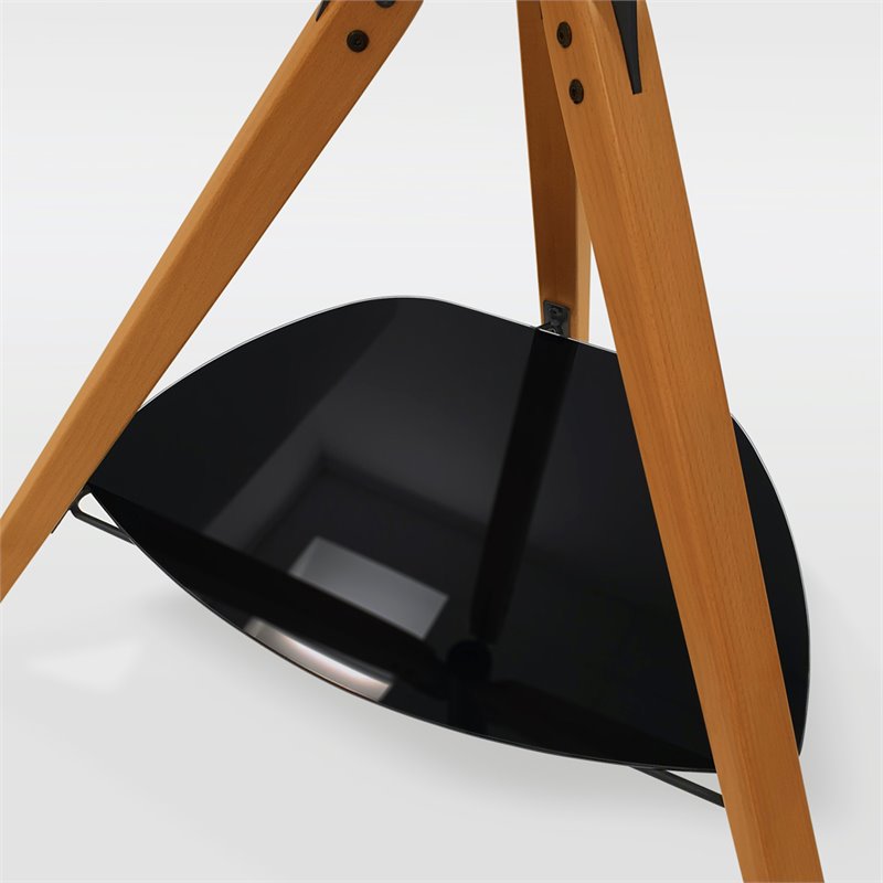 AVF Wood Glass Steel Hoxton TV Floor Stand for 32