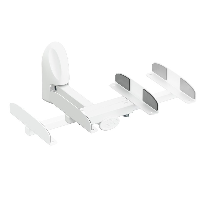 AVF Traditional Steel Side Clamping Speaker Mounts in White (Set of 2)