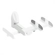AVF Traditional Steel Side Clamping Speaker Mounts in White (Set of 2)
