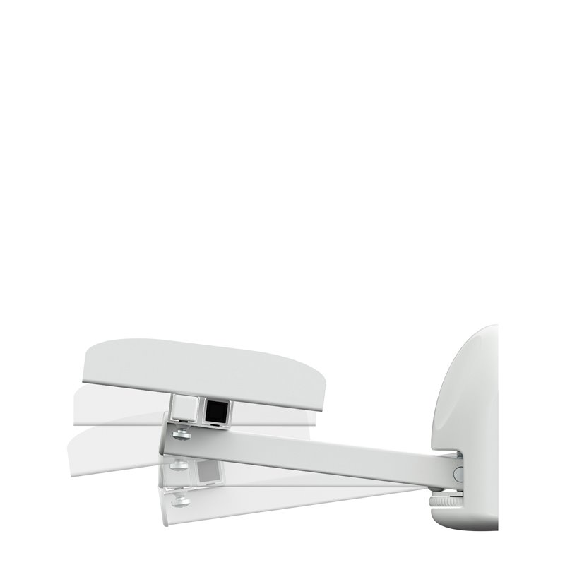 AVF Traditional Steel Side Clamping Speaker Mounts in White (Set of 2)