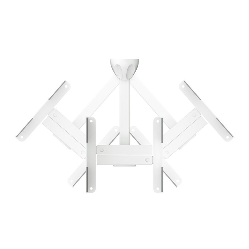 AVF Traditional Steel Side Clamping Speaker Mounts in White (Set of 2)