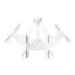 AVF Traditional Steel Side Clamping Speaker Mounts in White (Set of 2)