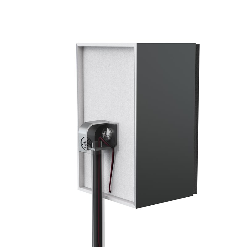 AVF Steel Speaker Floor Stands with Adjustable Height in Black (Set of 2)