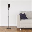 AVF Steel Speaker Floor Stands with Adjustable Height in Black (Set of 2)