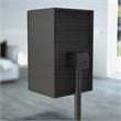 AVF Steel Speaker Floor Stands with Adjustable Height in Black (Set of 2)